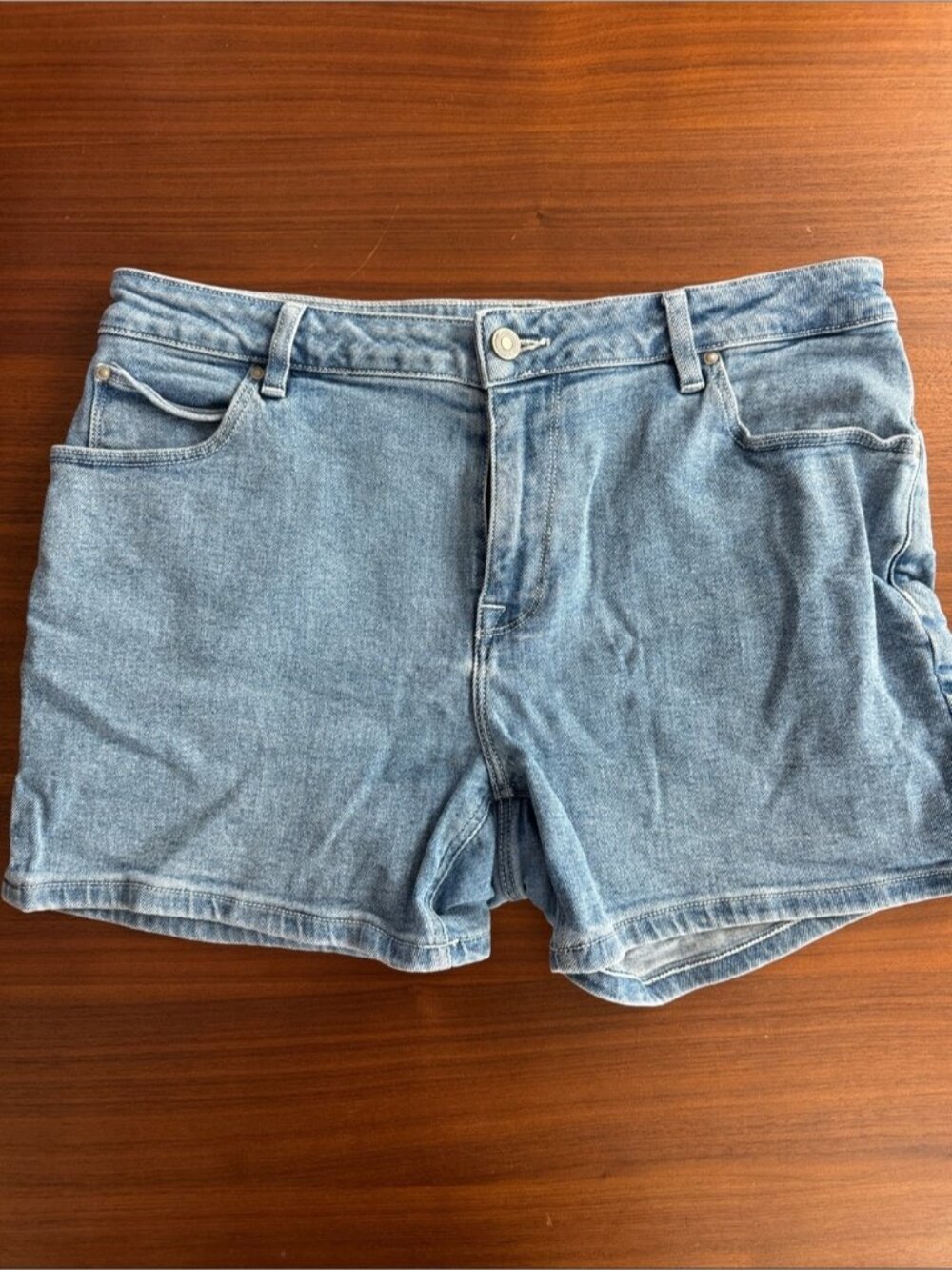 Classic Light Blue Denim Men’s Shorts - 5-inch inseam